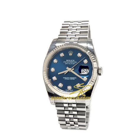 rolex datejust blu con diamanti prezzo|Rolex Datejust 36 prezzo.